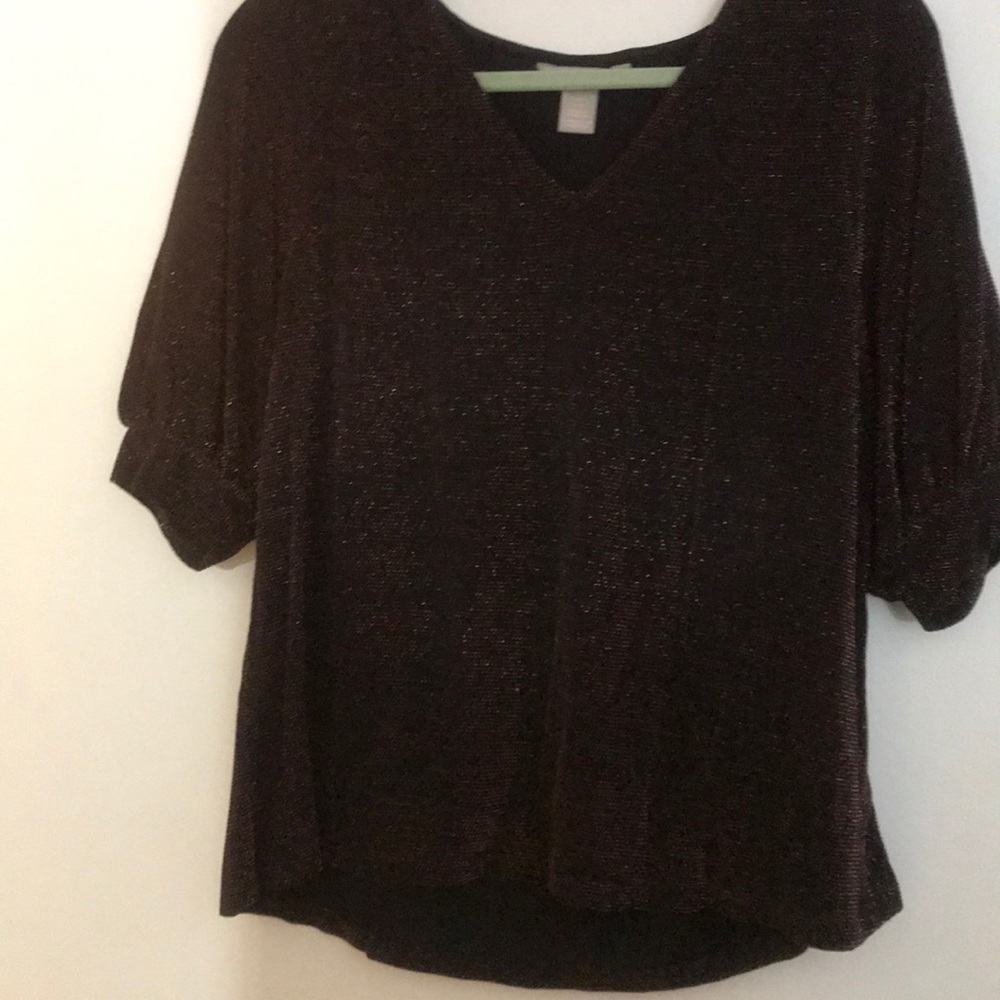 Sparkly 3/4 sleeve top